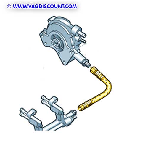 Durite gasoil T5 Touareg 2.5 TDI AXD AXE Sur Pompe