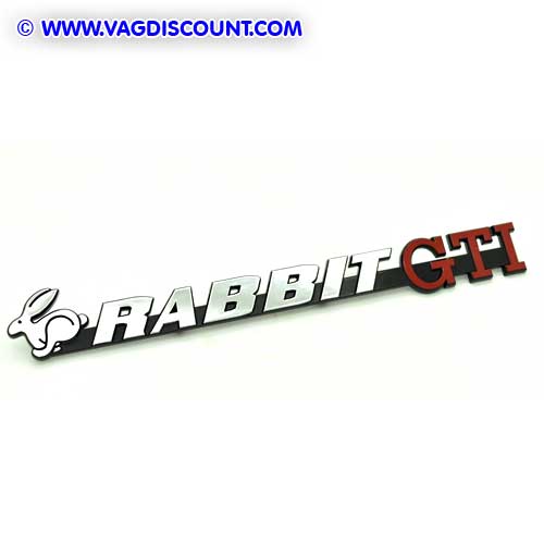 Badge Embleme Sigle Golf 1 Rabbit GTI Coffre