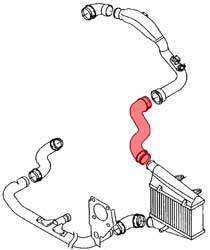 Durite Turbo A4 04-08 1.9 2.0 TDI 115 130 140 Sortie Echangeur