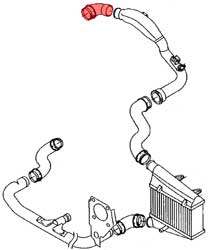 Durite Turbo Passat A4 A6 1.9 TDI 130ch 01-05 entrée moteur