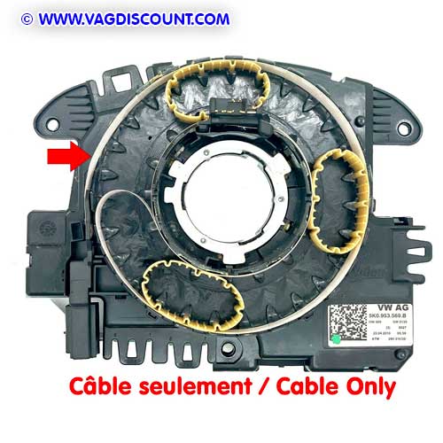 Câble FFC contacteur tournant Golf 6 A1 A3 Q3 Passat
