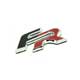 Badge Embleme Sigle Seat Ibiza Leon FR Noir / Rouge Coffre